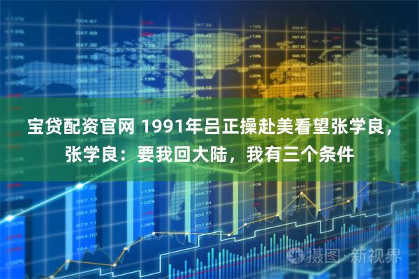 宝贷配资官网 1991年吕正操赴美看望张学良，张学良：要我回大陆，我有三个条件